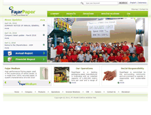 Tablet Screenshot of fajarpaper.com